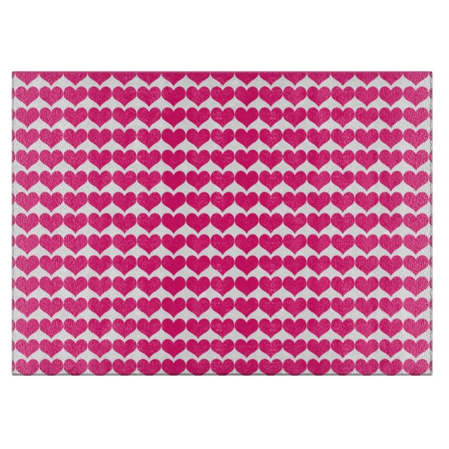 Rosa Cute Hearts Mönster (Framsidan)