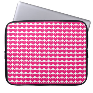 Rosa Cute Hearts Mönster Laptop sleeve