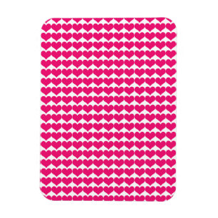 Rosa Cute Hearts Mönster Magnet