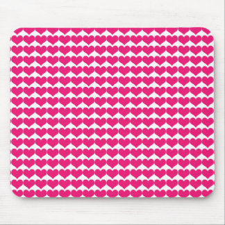 Rosa Cute Hearts Mönster Mousepad Musmatta