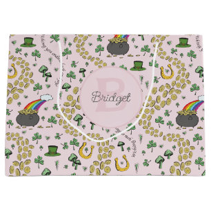 Rosa Cute n' Curvy Shamrocks Baby Namn St Patricks