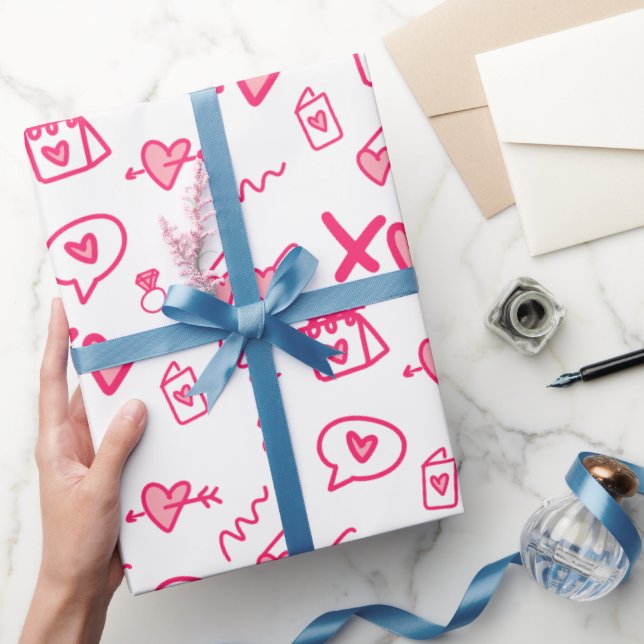 Rosa Cute Valentines day Presentpapper (Gifting)