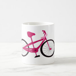 Rosa cykel med rosa band kaffemugg