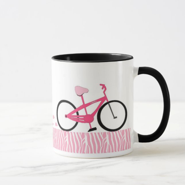 Rosa cykel mugg (Höger)