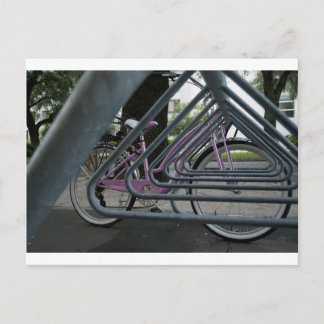 rosa cykel vykort