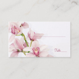Rosa Cymbidium Orchid Blommigt Bröllop Place Cards Placeringskort