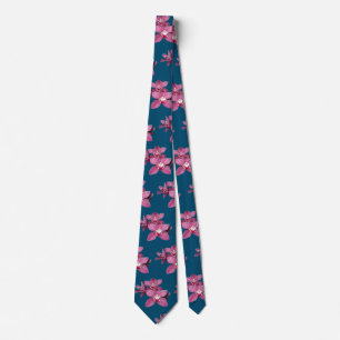 Rosa Cymbidium Orchids Tie Slips