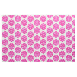 Rosa D20 Dice Fabric Tyg