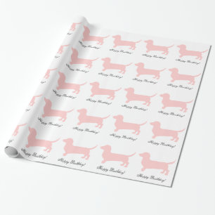 Rosa Dachshund Presentpapper