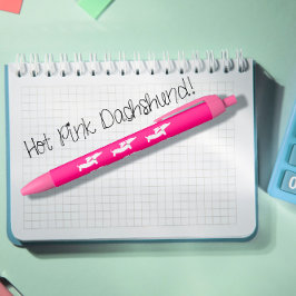 Rosa Dachshund Wiener Hund Pen