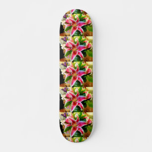 rosa dagdrömmareliljaskateboard skateboard bräda 21,5 cm
