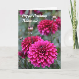 Rosa Dahlia Blommigt Fotograf Grattis på födelseda Kort