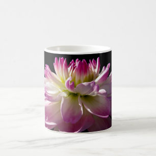 Rosa Dahlia-blommigt, kaffe mugg