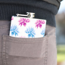 Rosa Dahlia, Blue Dahla, Blommönster, blommor Fickplunta