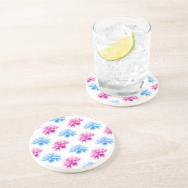 Rosa Dahlia, Blue Dahla, Blommönster, blommor Underlägg