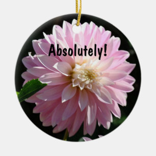Rosa Dahlia Chef ger dig... Julgransprydnad Keramik