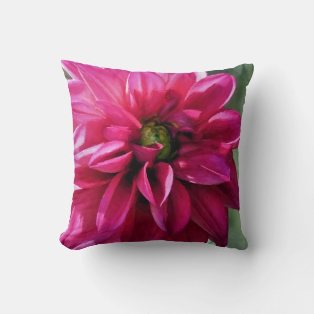 Rosa Dahlia - kudde (Framsida)