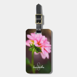Rosa Dahlia Luggage tag Bagagebricka