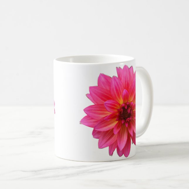 Rosa Dahlia-mugg Kaffemugg (Framsida höger)