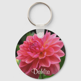 Rosa Dahlia Nyckelring