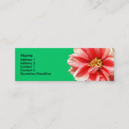 Rosa Dahlia-profilkort Mini Visitkort