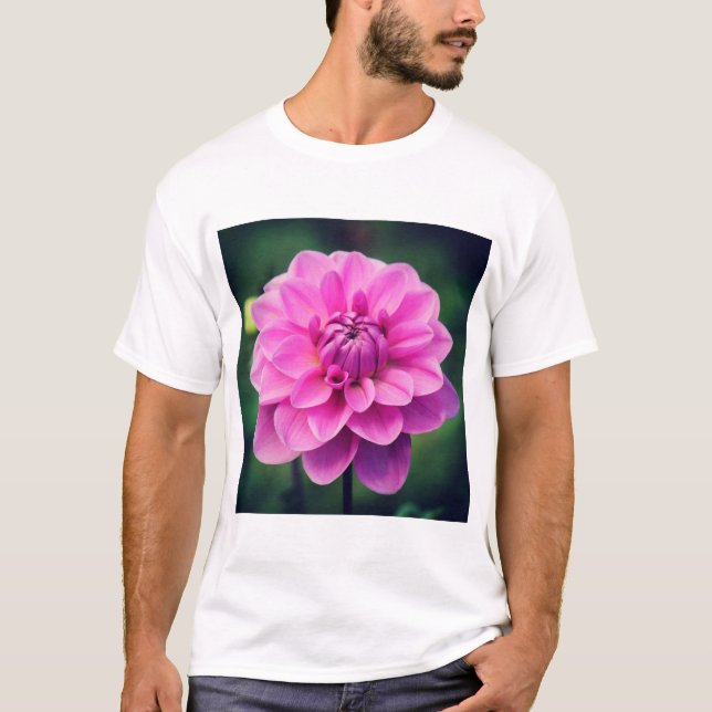 Rosa Dahlia T-shirt (Framsida)