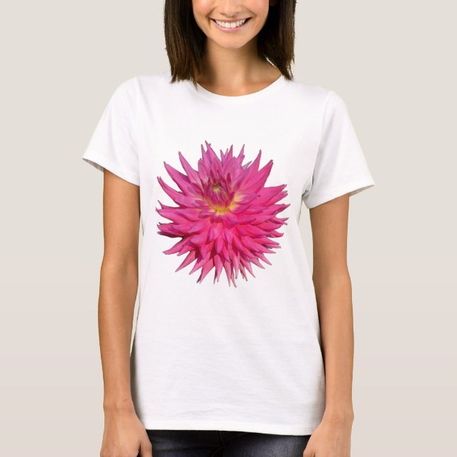 Rosa Dahlia Tee Shirt (Framsida)
