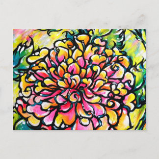 Rosa Dahlia Vykort