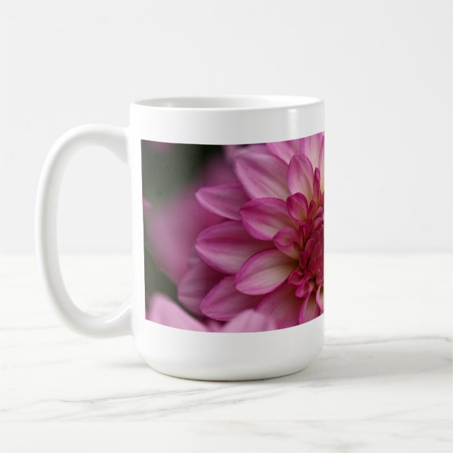 Rosa dahliamugg kaffemugg (Vänster)
