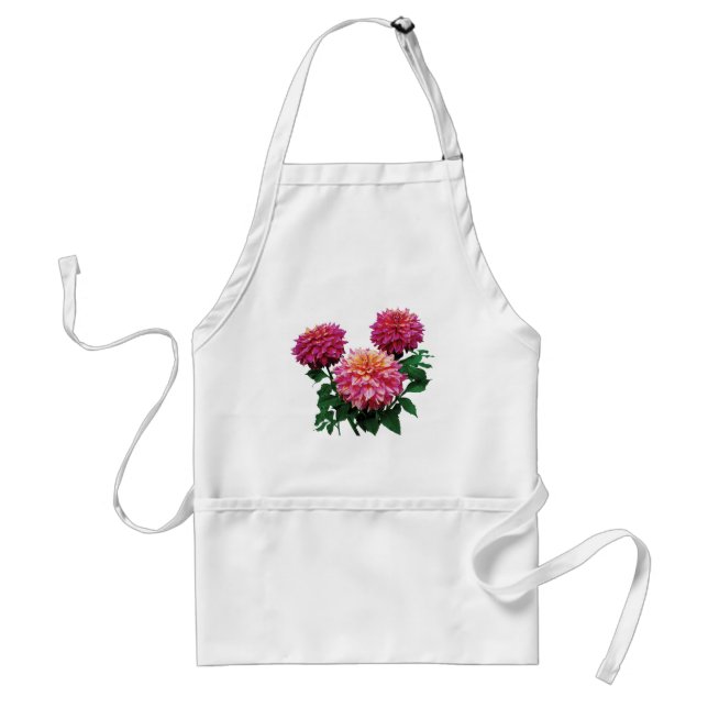 Rosa Dahlias Kidds Climax Aprons Förkläde (Framsidan)