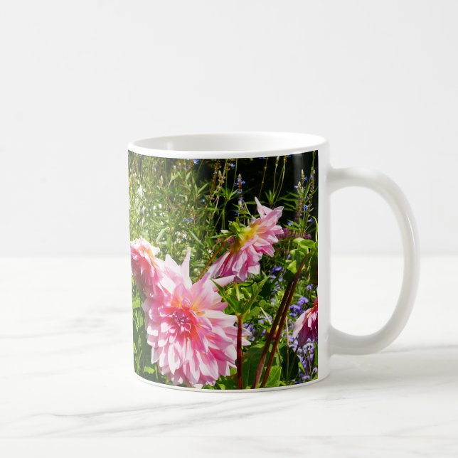Rosa Dahlias (Otto's Thrill) Kaffemugg (Höger)