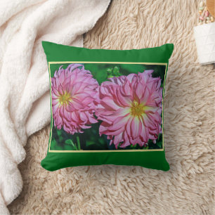 ROSA DAHLIAS (TVÅ STORA DAHLIAS) KUDDE