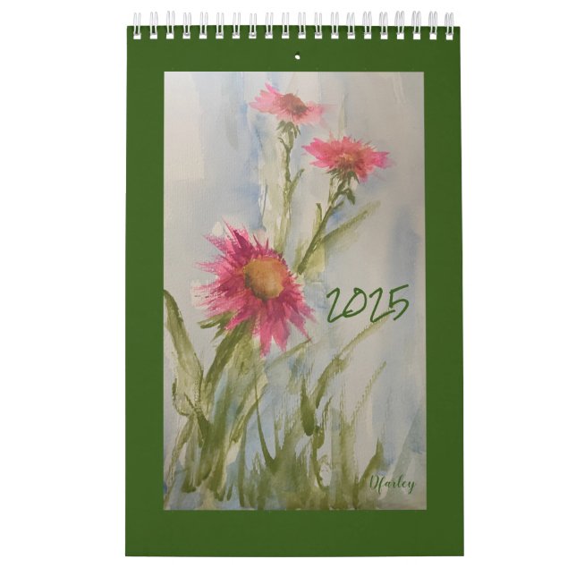 Rosa Daises 2025 Blommigt Calendar Kalender (Omslag)