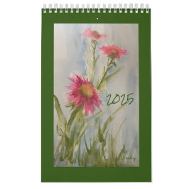 Rosa Daises 2025 Blommigt Calendar Kalender