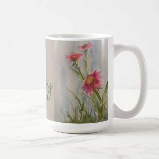 Rosa Daises Coffee Mugg (Höger)