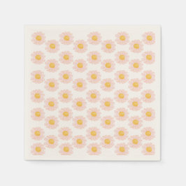  Rosa Daisy 1:a födelsedag Party Pappersservett