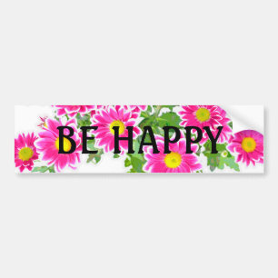 Rosa Daisy / Asters Bouquet + dina idéer Bildekal