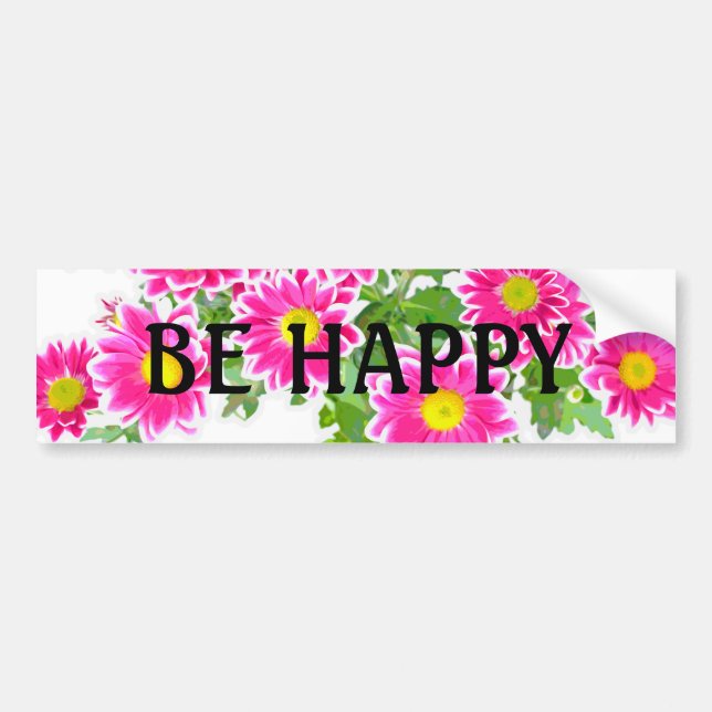 Rosa Daisy / Asters Bouquet + dina idéer Bildekal (Framsidan)
