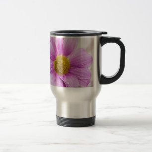 Rosa daisy-blomgåva resemugg