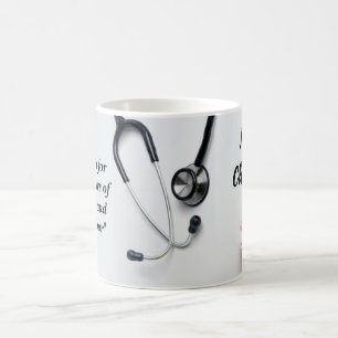 Rosa Daisy Blommigt Nurse Gift Kaffemugg