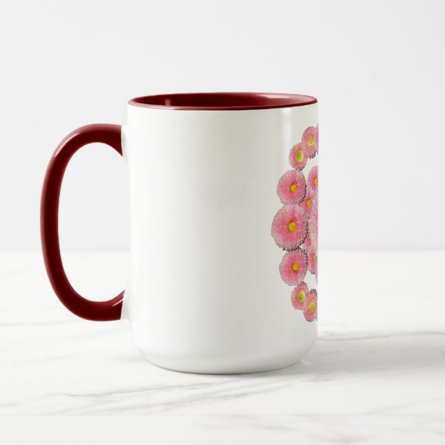 Rosa Daisy Combo Mugg (Vänster)