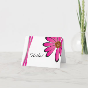 Rosa Daisy Design Tack Kort