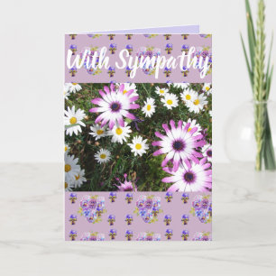 Rosa Daisy Flower Blommigt Conrgating Art Card Kort
