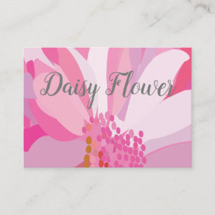 Rosa Daisy Flower Visitkort