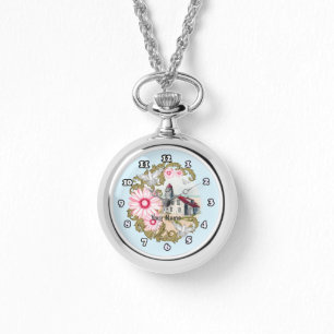 Rosa Daisy fyr Armbandsur