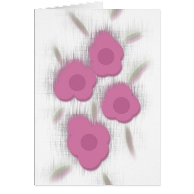 Rosa Daisy Hälsningskort (Framsidan)