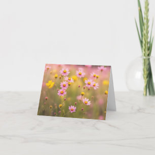 Rosa Daisy i sommarskugga Anteckningskort
