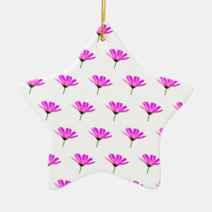 Rosa Daisy Julgransprydnad Keramik