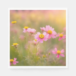 Rosa Daisy Meadow Pappersservett