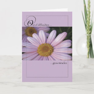 Rosa Daisy Miracles Encouragement Kort